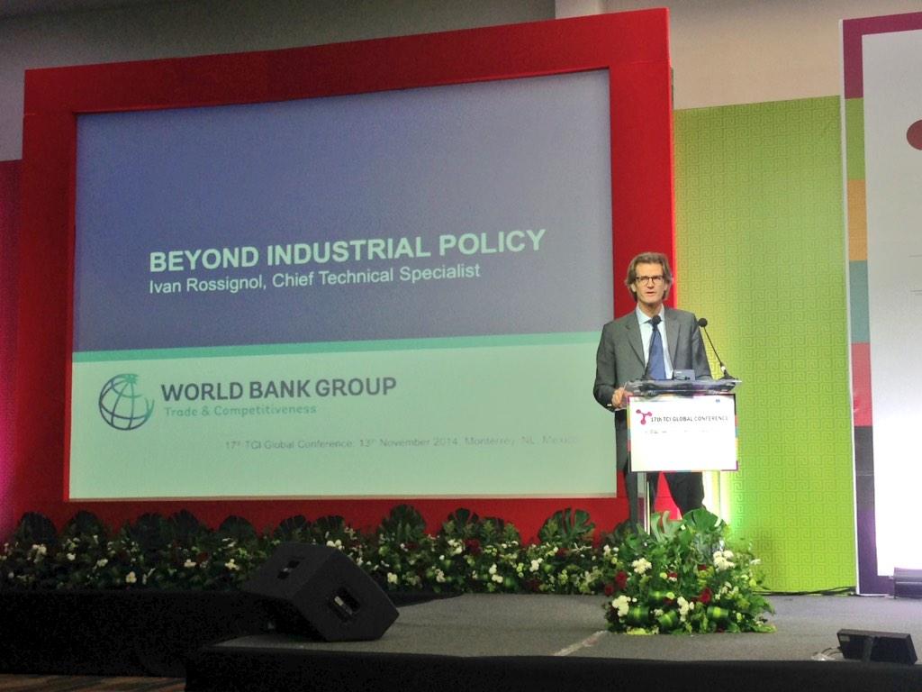 ClustersNL's tweet image. "Beyond industrial policy" Ivan Rossignol, Chief Technical Specialist Competitive Industries at World Bank #tci2014