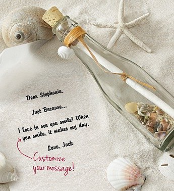YourFlowersUS's tweet photo. 1-800-Flowers - Personalized Message in a Bottle Just Because - Sand By... - http://t.co/ZIw5h2MsF3 http://t.co/yZp7WPY9tX