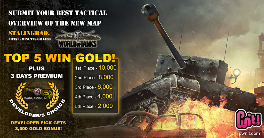 worldoftanks's tweet photo. Enter the Stalingrad tactical video contest on @Pwnit for a chance to win all ze Gold! http://t.co/JY8cWi2tDR -- http://t.co/0OJ5myZNdA