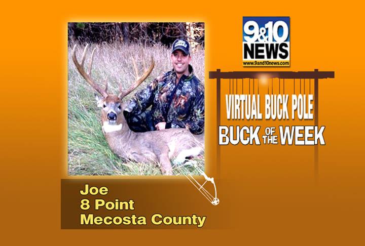 9and10News's tweet photo. #BuckoftheWeek Joe took this #8point on his #MecostaCounty property. Share your prize deer: http://t.co/2yDPRbJ5im http://t.co/wHDgRFS00x