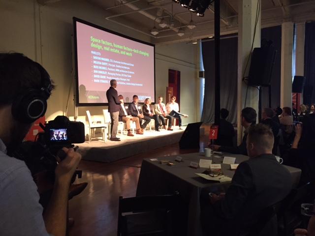 InteriorDesign's tweet photo. First panel at #IDfutures re: tech changing #design, #realestate and #work #IDevents http://t.co/AB4gOikh0Z