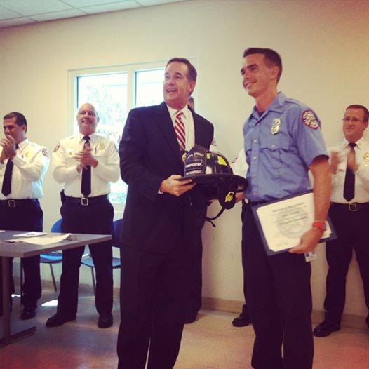 #TBT I had the honor last yr to welcome the newest member of the @CoralSpringsFD CSFD, my son, @atwater244. #prouddad