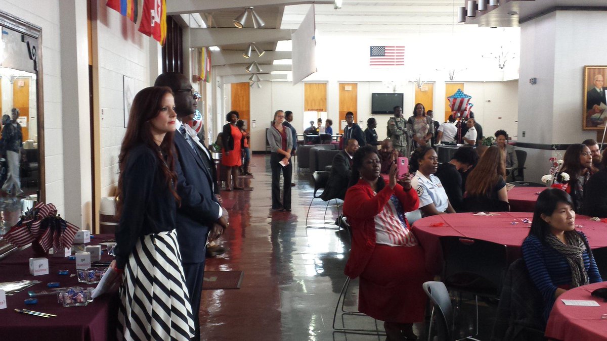 NRDRaleigh's tweet photo. Sailors from around the district attended Veterans Day events &amp; spoke during ceremonies, including the XO at NCCU. http://t.co/fALnUxX5L5