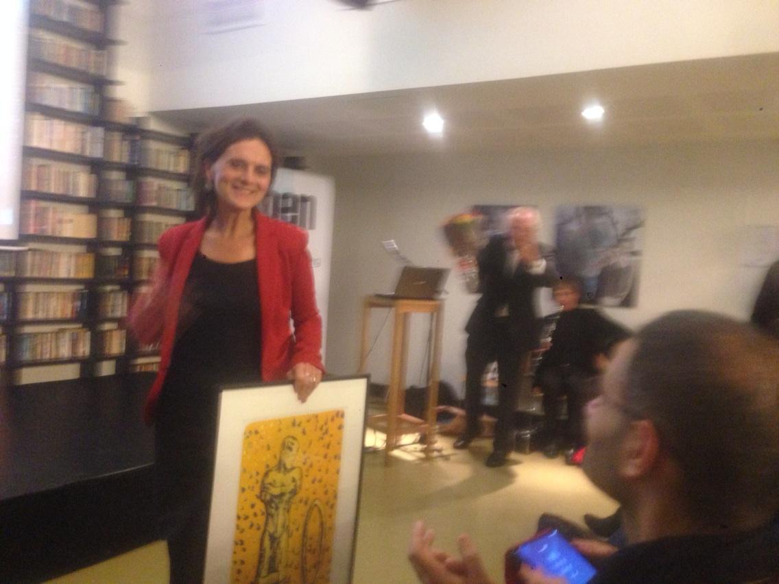 Gratulerer @sidselwold som i kveld fekk Ossietzky-prisen. #nrkurix