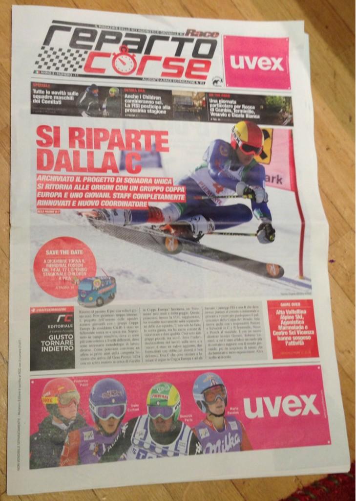 HannesZingerle's tweet photo. Grazie a @raceskimagazine  per la bella #copertina! Tra meno di una settimana si ricomincia! #Levi #Ec http://t.co/9kShpOkv0F