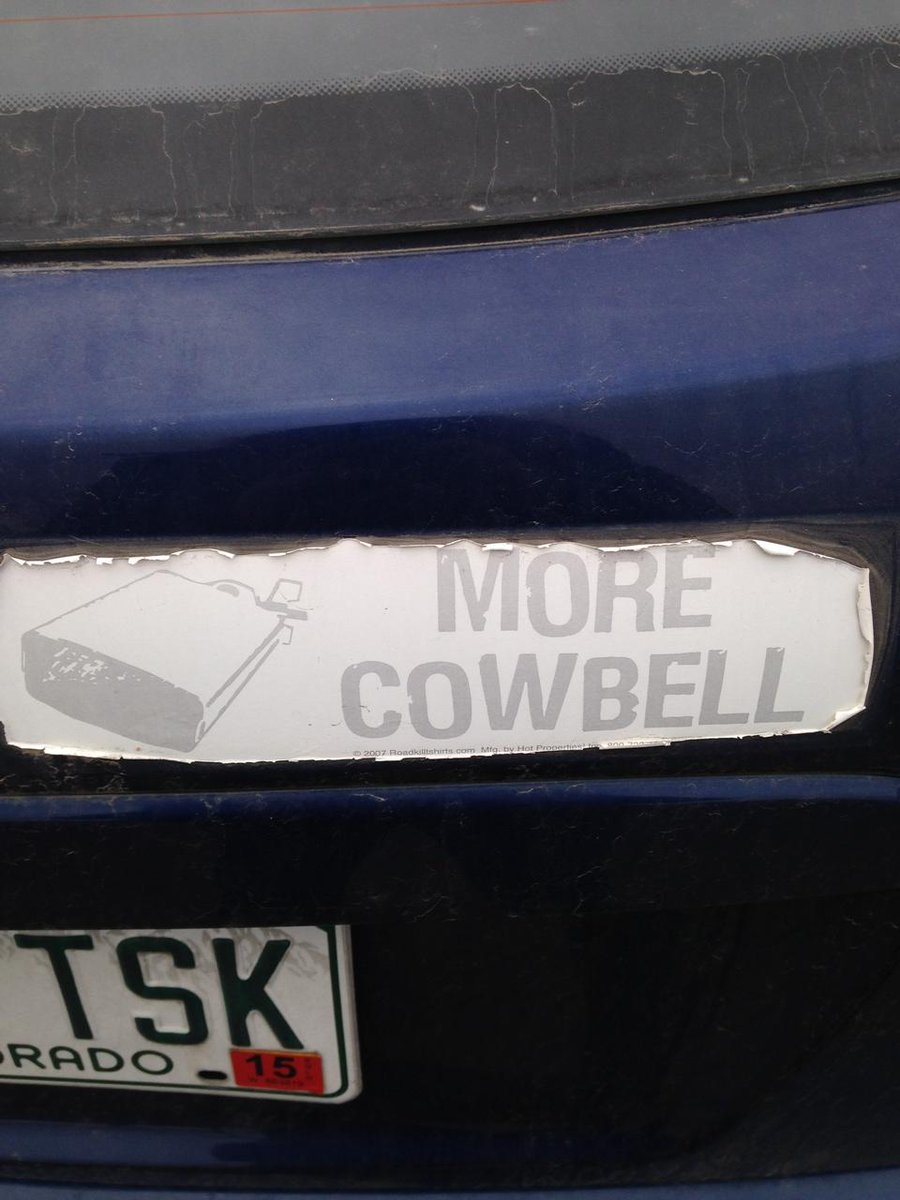 LeasureMelany's tweet photo. Cowbell #wstrainerouting http://t.co/m16rVliCVH