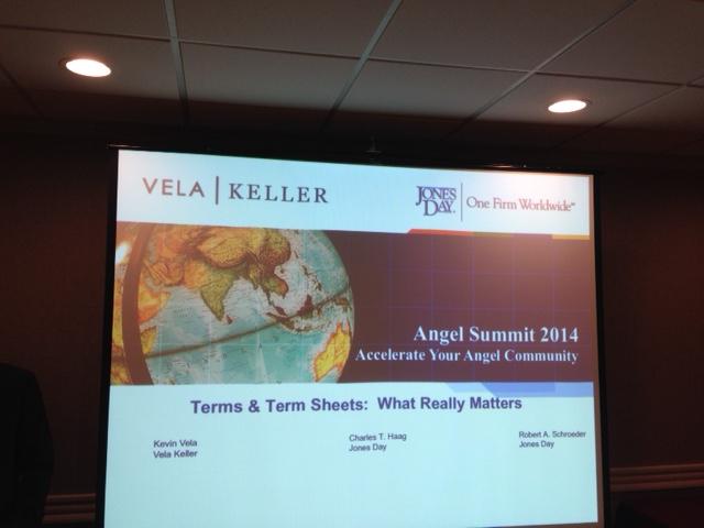 DalAngelNetwork's tweet photo. Kevin about to start his panel discussion at the Angel Summit... http://t.co/XKh9AuPGpY