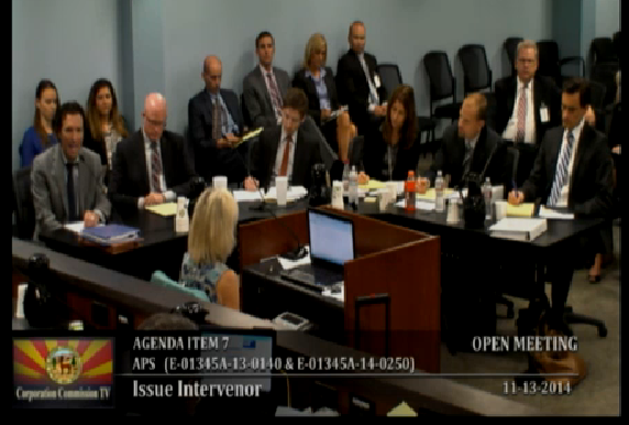 Az4Solar's tweet photo. #Arizona ACC Hearing @RoseLawGroup's @Court_Rich @SolarCity #Solar Roofs &amp; RES #solar Live  http://t.co/KSrkOE2rI2 http://t.co/dHNdMRIcGs