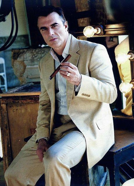 Chris Noth photographed for CIGAR AFICIONADO magazine  2010.  Happy birthday Mr. Noth. 