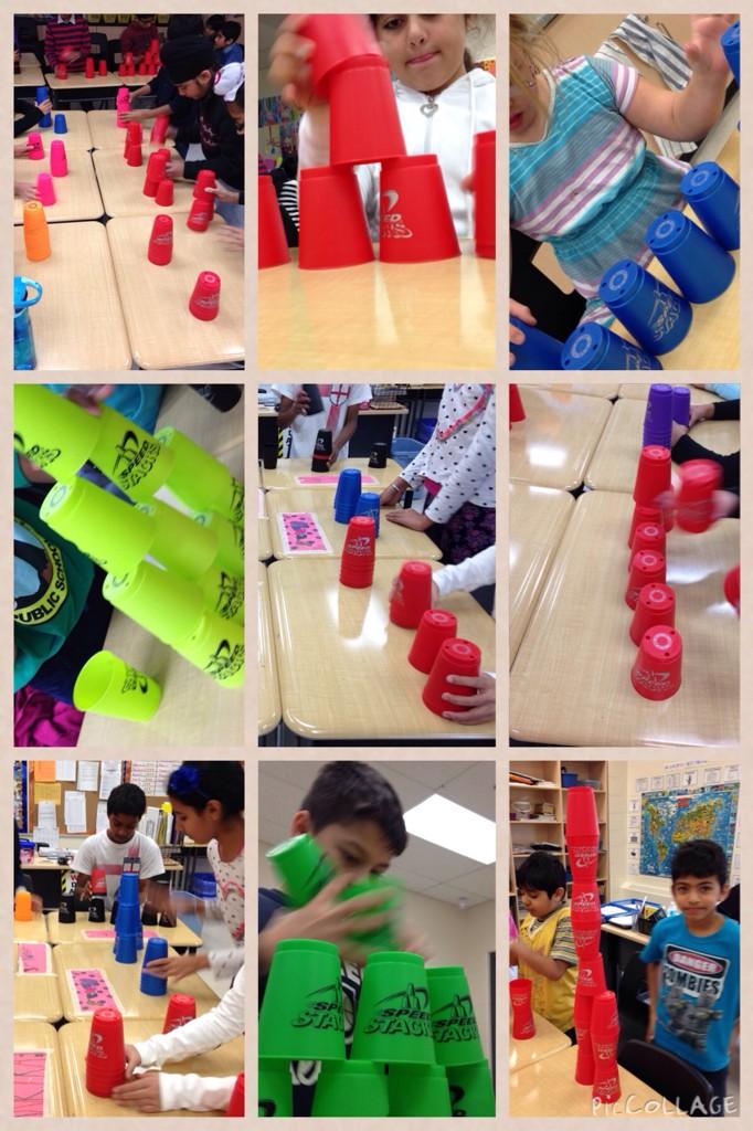 MandelaPS's tweet photo. Great day! Grade 4 and 5 participated in #2014STACKUP for world speed stack day! @SpeedStacksInc - lots of fun! http://t.co/aqlPHLwUOD