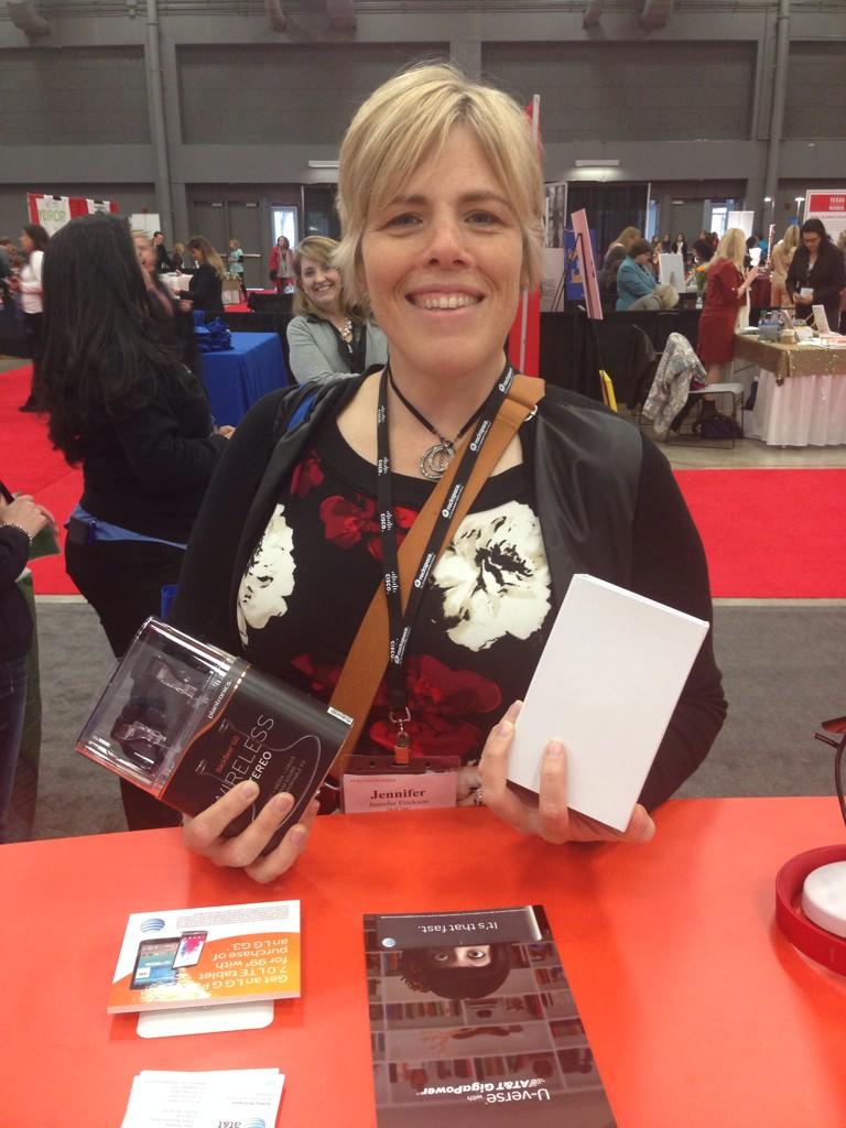 ATTChristie's tweet photo. Enjoy the wireless speakers and Plantronics BackBeat GO Earbuds @JenErickatDell #txconfwomen http://t.co/SCS1FFrFjd