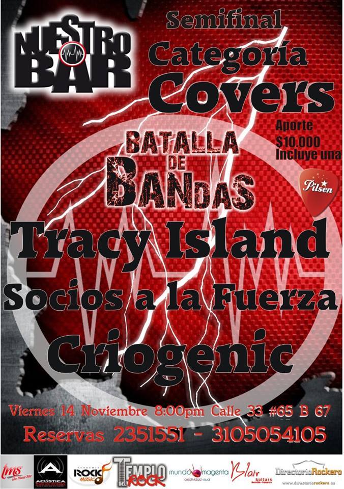 tracyislandband's tweet photo. Mañana, ¡SEMIFINAL de la batalla de bandas! http://t.co/QQNu16b0jj