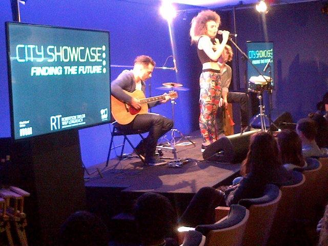 TOPSTOES's tweet image. "@RapierConcepts: Right now at Apple Store, Regent St. @Tallia_Storm beautiful vocals! #FindingTheFuture http://t.co/mEU0efVB0v"Great outfit