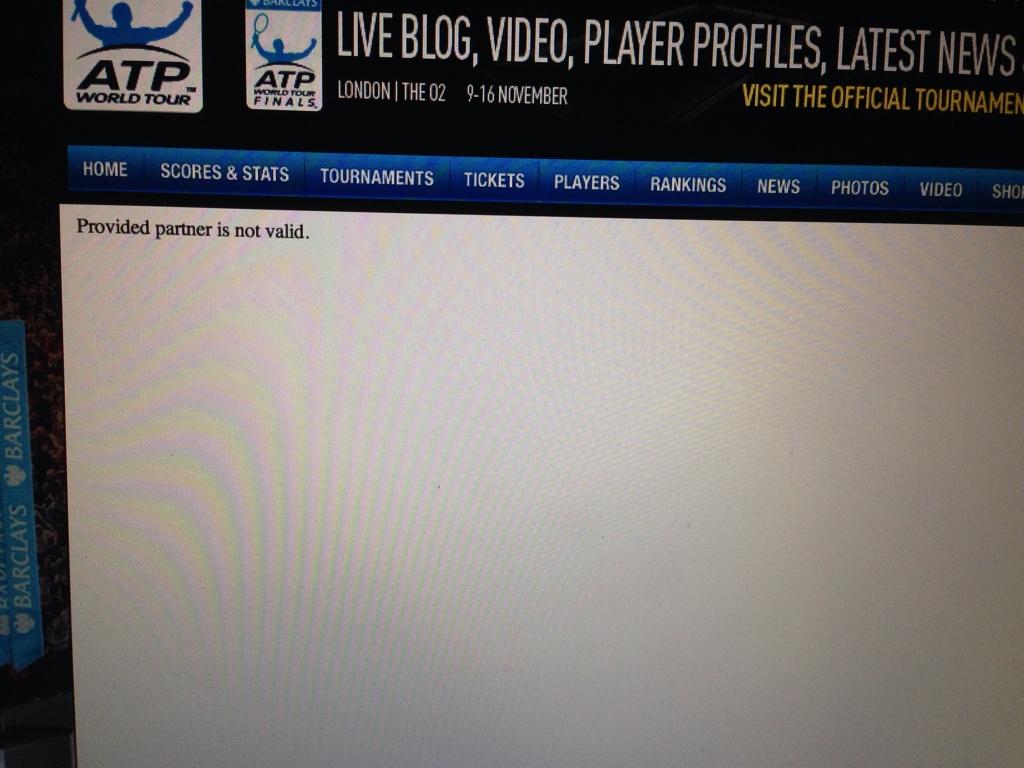 Amyciara's tweet photo. @ATPWorldTour I've paid to watch online but this is all that is coming up http://t.co/98bKherc49