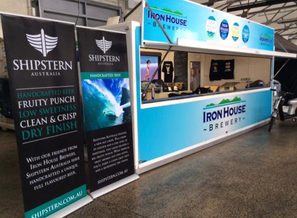 shipsternbeer's tweet photo. Look out for our stand at #Tasmania #BeerFest! Thanks Ironhouse brewery for helping us create #ShipsternBeer. #Hobart http://t.co/8yqMnHo6ll