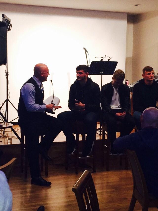 htafc's tweet photo. William Boyle, Jake Charles, Flo Bojaj &amp; Harry Bunn have also been up infront of the BWF members! (HM) #BWF20KDraw http://t.co/ddZOjK0caQ