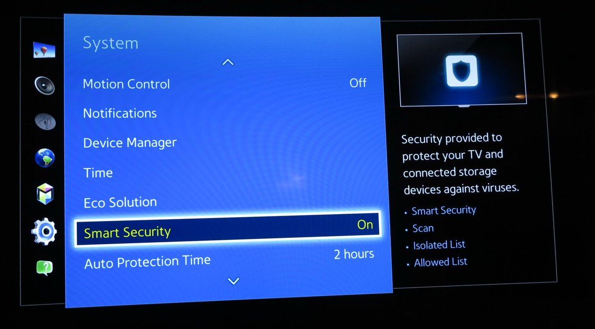 avtestorg's tweet photo. Did you know that some of the latest Samsung TVs have an embedded 'Smart Security' virus scanner? #avar #AVAR2014 http://t.co/fu1ELzfQwF