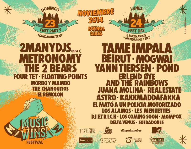 LosInrocks's tweet photo. ¿Querés ir al @MusicWinsFest?  Seguinos y dale RT a este tweet, y ya participás por un abono para los 2 días. ¡Dale! http://t.co/sSuzK0mxBM