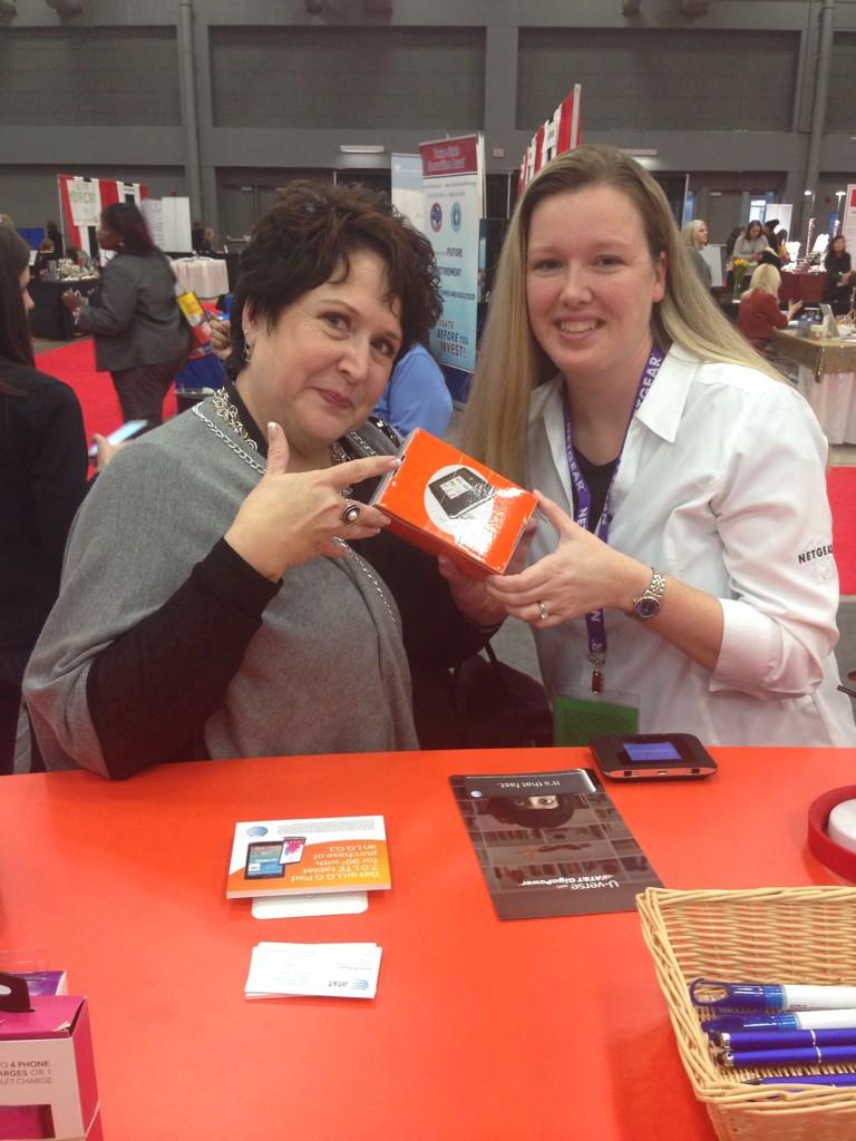 ATTChristie's tweet photo. Congrats @cooksarah9 on your Unite Pro Wi-Fi hotspot win! #txconfwomen http://t.co/tdSvG6qlGy