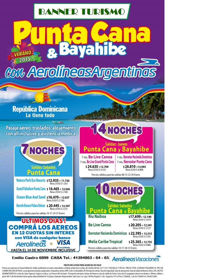 BannerTurismo's tweet photo. PROMOS promos y MAS PrOmOs http://t.co/fZxfMag6u4