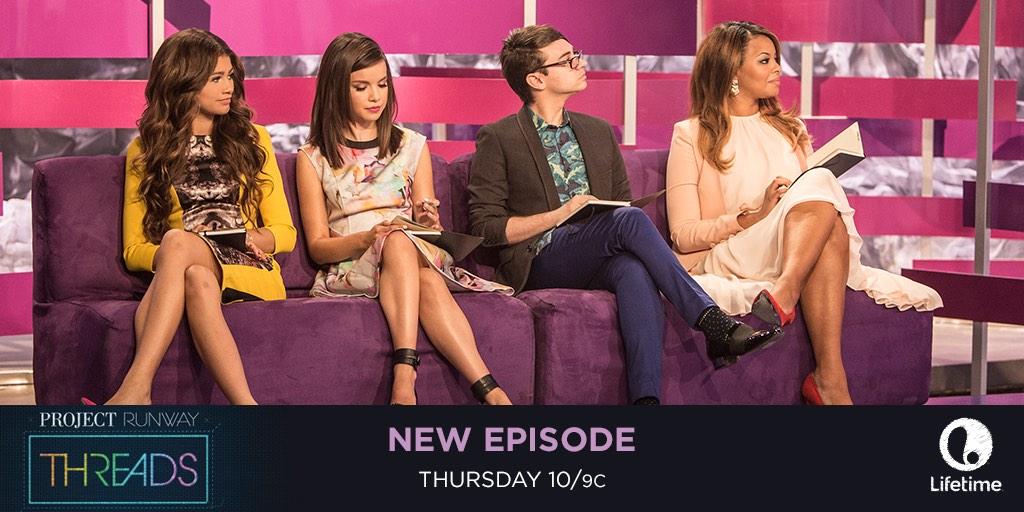desireegruber's tweet image. Pop meets fashion in an all new ep of #PRThreads tonight with guest judge @Zendaya! @CSiriano @lifetimetv