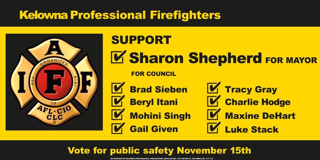 @4MayorShepherd <a href="/Brad_Sieben/">Brad Sieben</a> @GrayforKelowna <a href="/MaxineDehart/">Maxine DeHart</a> Given Hodge Itani Singh Stack #publicsafety #kelownavotes