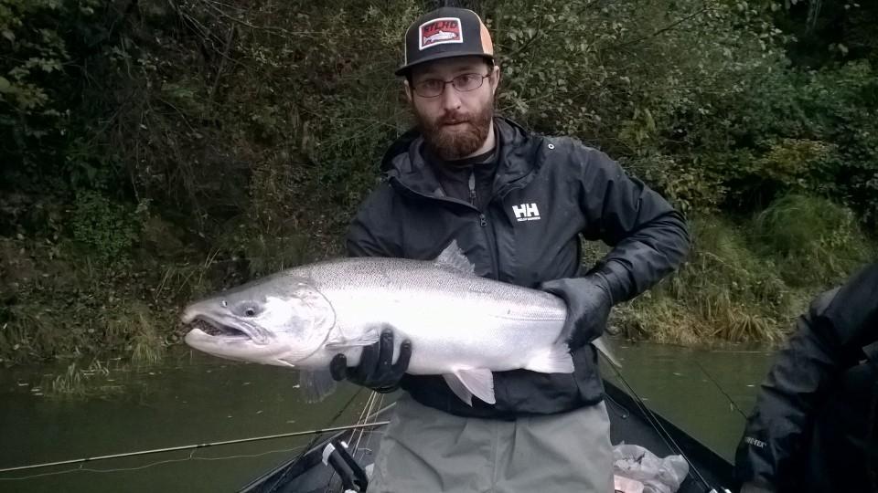 Riverjunky14's tweet photo. My client chad with a nice fish on one of Washington's southwestern rivers. Great day of fishing!!! http://t.co/bPJdb9mvoE