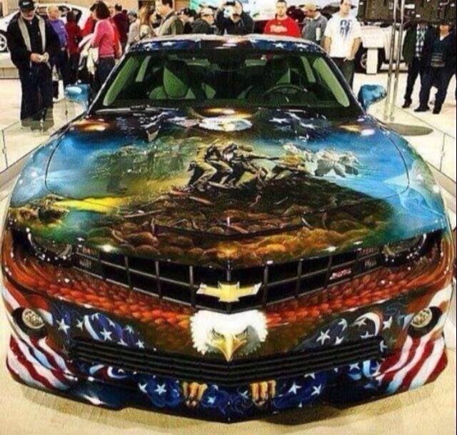 CloydRivers's tweet photo. The most American Camaro ever. Merica. http://t.co/LJzvSAI4pX