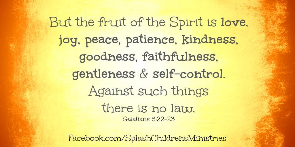 CWCSPLASH's tweet image. Do you know the fruits of the Spirit? How can we recognize them in each other?