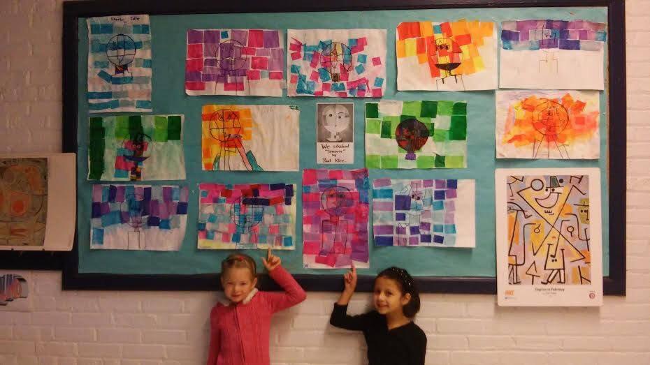1st graders learning about Expressionist in art class <a href="/JohnstonElemen/">Johnston Elementary</a> <a href="/BuncombeSchools/">Buncombe Schools</a>