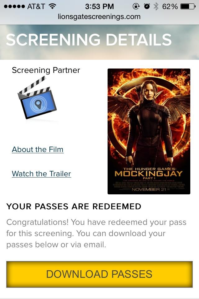 Merritt_Jada's tweet photo. Guys guys GUYS I GOT THE PASSES FOR #MockingjayScreenings IN OKC I'M CRYING http://t.co/GlcYzJz0zd