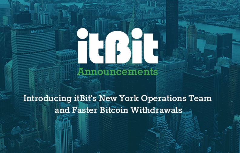 itBit's tweet photo. Introducing itBit’s New York Operations Team and Faster Bitcoin Withdrawals http://t.co/YXrWuifH9R by @itBit http://t.co/3KDg7MgqCC