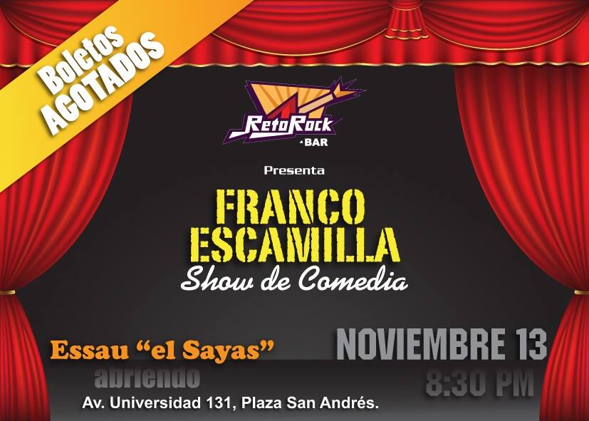 Ya faltan menos horas para ver a <a href="/franco_esca/">Franco Escamilla</a> y <a href="/Soysayas/">Sayas</a>