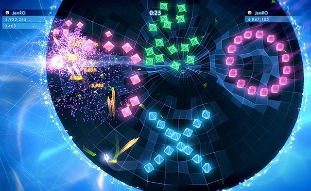 PlayStation's tweet image. Geometry Wars 3 out 11/25: bit.ly/1xTjVQG @LucidGamesLtd brings the legendary series to PS4, PS3