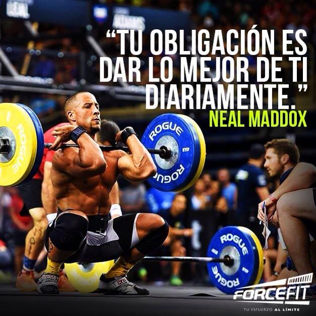 Forcefitmx's tweet photo. "Tu obligación es dar lo mejor de ti diariamente." #Maddox #Crossfit #Motivacion http://t.co/fIsQqExnpp