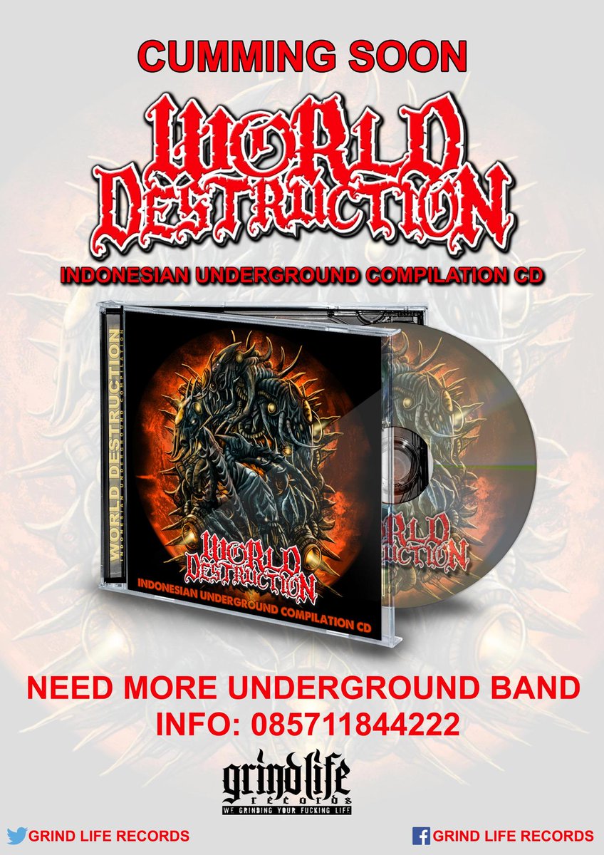 need more band for Compilation CD #WORLD_DESTRUCTION | info just mension we will send you DM