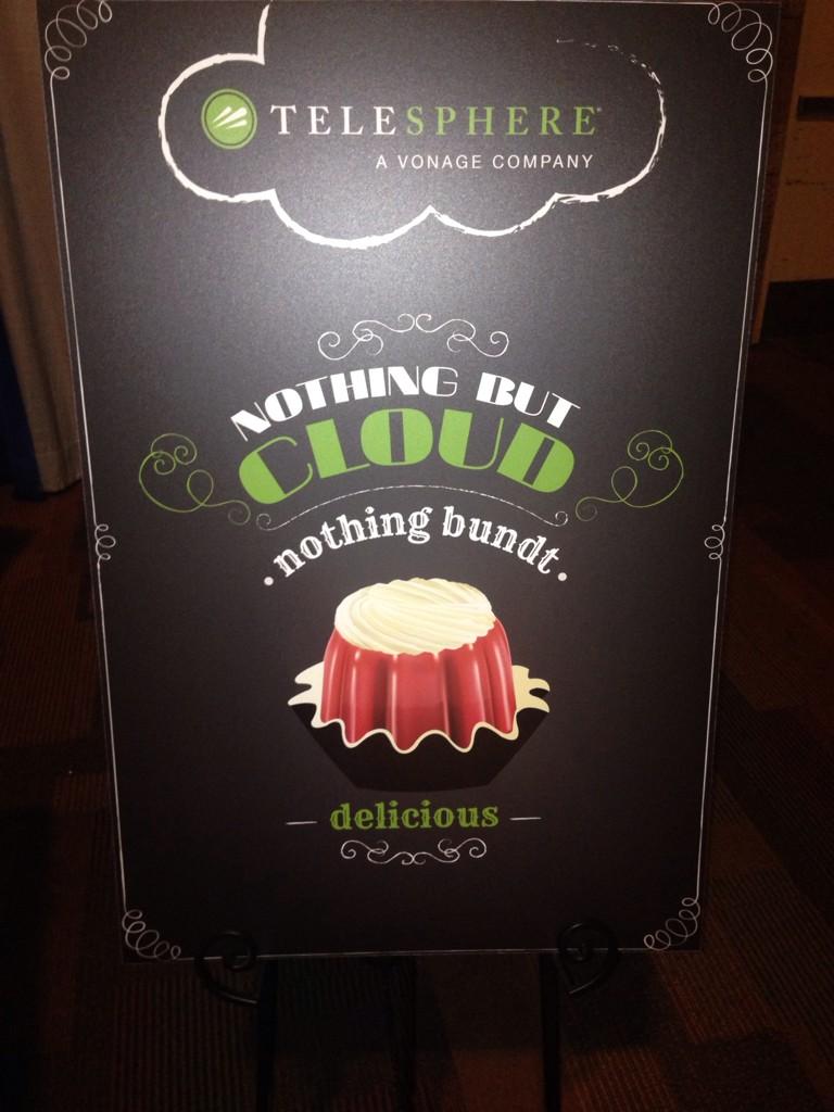 #GCOI Sponsor <a href="/Telesphere/">Vonage Business</a> has mini bundt cakes at it's booth!
