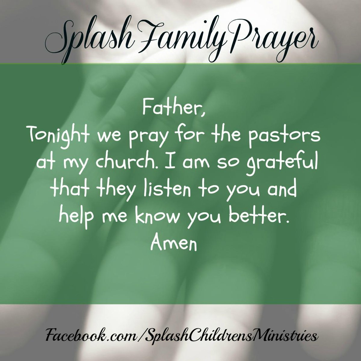 CWCSPLASH's tweet image. We invite you family to pray together this evening with this simple prayer.