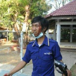 kontributor metrotv yg dianiaya brimob polda sulsel..