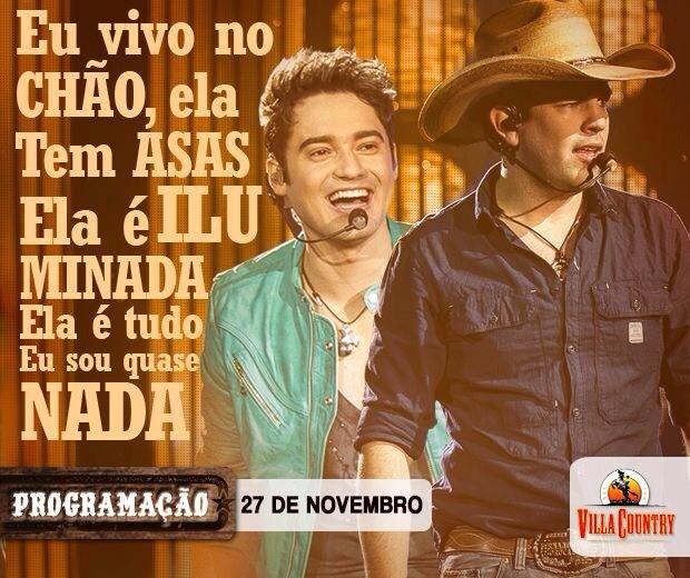 FesLuciana's tweet photo. Contando os dias ❤ @duplaFeS #VillaCountry http://t.co/6jC4q2jIlL