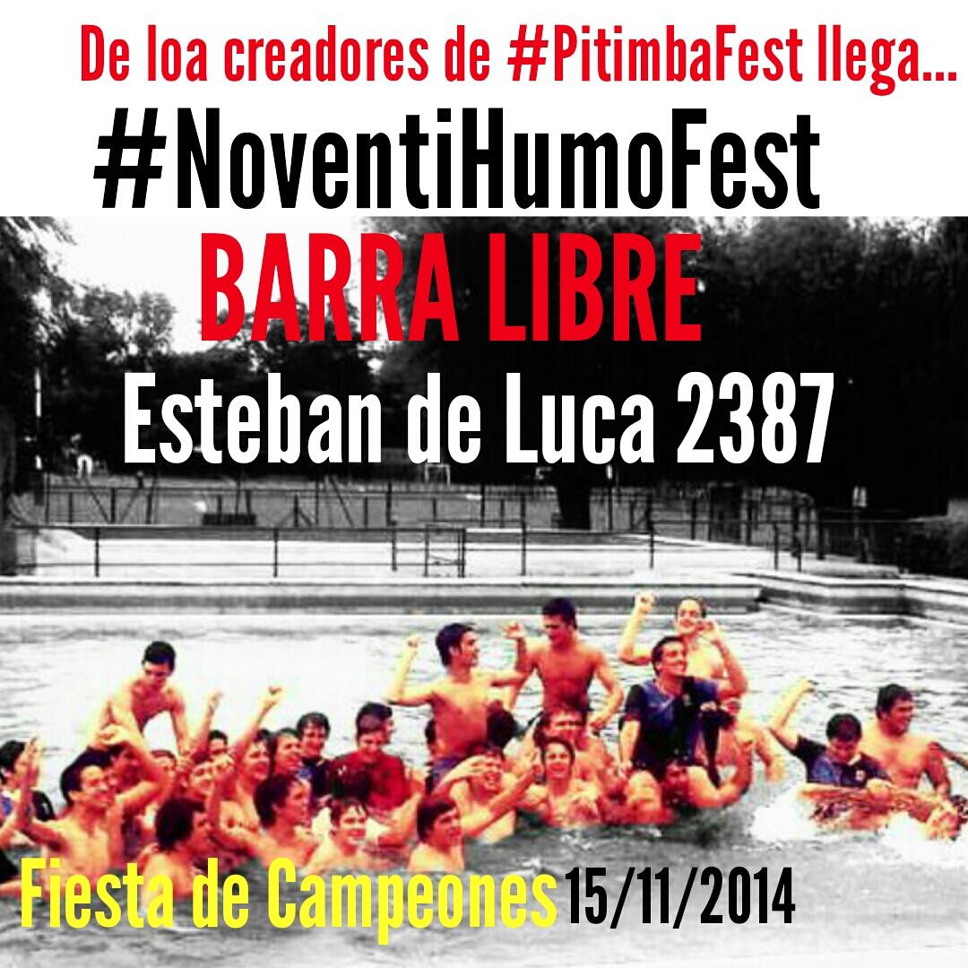 lulein18's tweet photo. #NoventiHumoFest #DaleCampeon salen bondis del centro y de san isidro. Bondis son con lista para anotarse 1558827220 http://t.co/7hHb4MjsVG