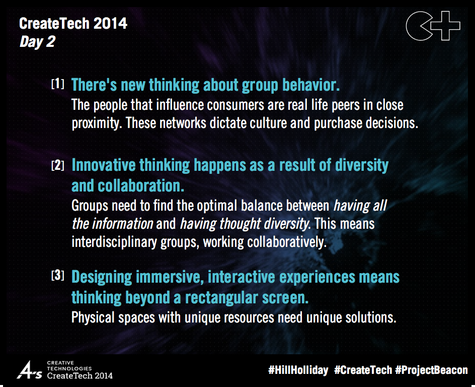 hillholliday's tweet image. #CreateTech Day 2