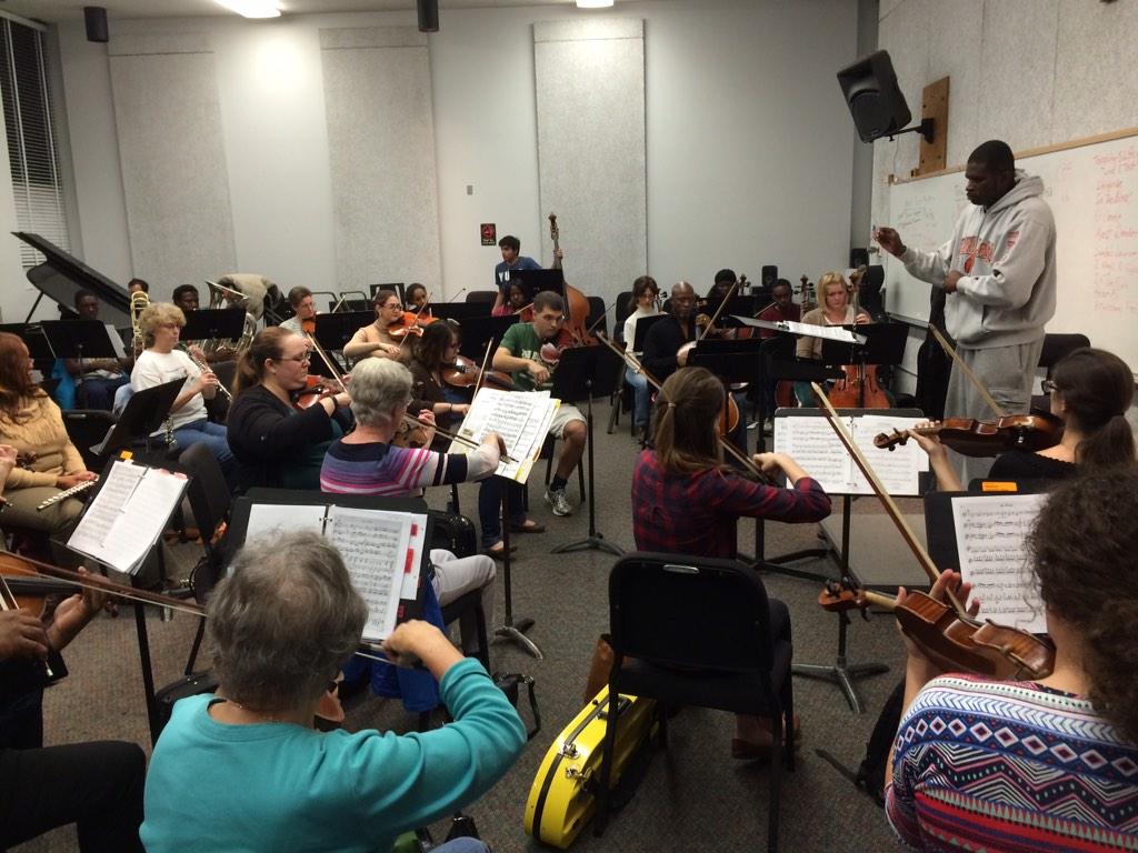 The BBCO at our last rehearsal before our concert this weekend!