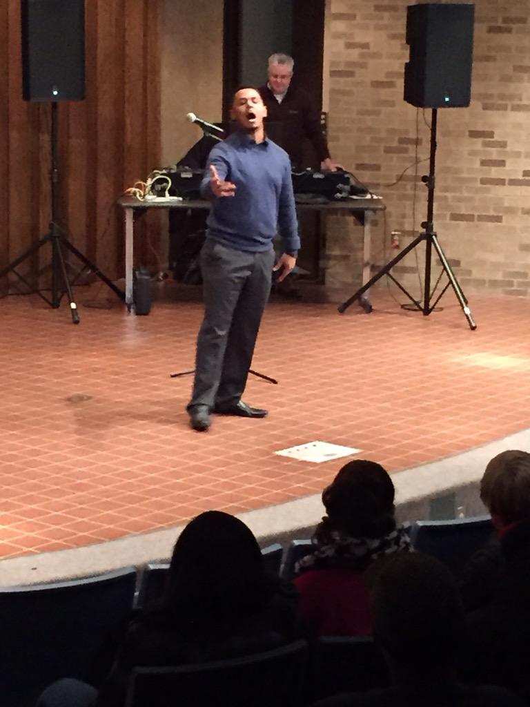 TTU_mentortech's tweet image. Open Mic Night-  @IamJoeP spitting! #mentortech1415