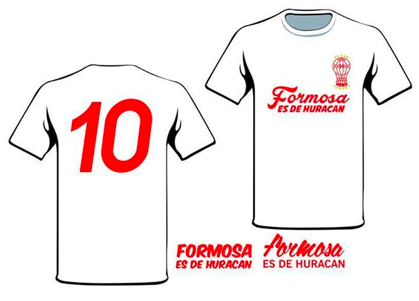 Estas son las Camisetas para los Hinchas de Formosa que van a alentar a #Huracán x #CopaArgentina #FormosaEsDeHuracán