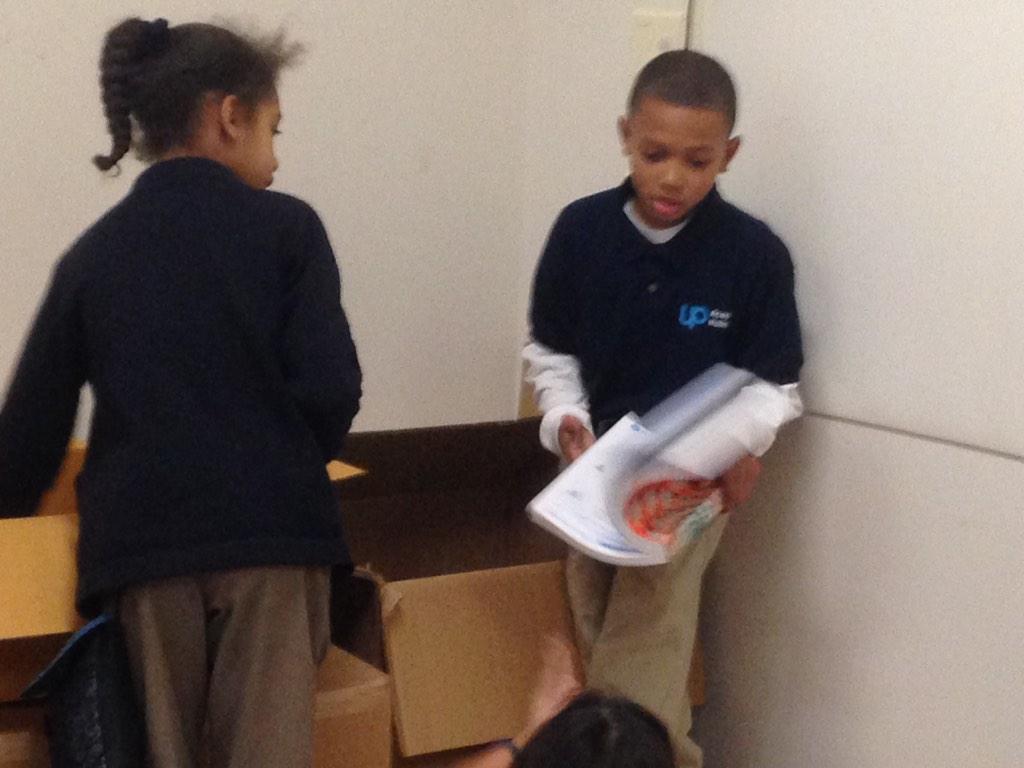 CoachHeatherAZ's tweet photo. JC's hard at work cleaning up the school! @PlayworksMA #back2recess http://t.co/KvaWwGVjNM