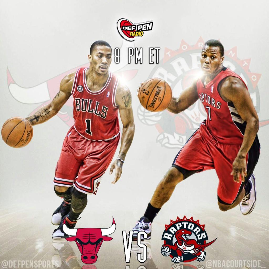 DefPenHoops's tweet photo. Is #everybodyup and ready for the #DefPenGame2Watch?! #raptorsvsbulls @Raptors vs @bulls. http://t.co/MtdzbuIlKx
