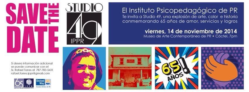 rsanchezcolberg's tweet image. Studio 49!  Mañana a beneficio del Instituto Psicopedagogico de PR! Celebrando 65 años! #IPPR #Studio49
