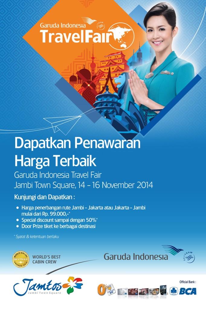 Jamtos's tweet photo. Mau Liburan Akhir Tahun tp takut mahal?Ayo langsung ke #GATF2014 Disc hingga 50%* ke seluruh rute Domestik &amp; Int' 😄 http://t.co/gtEPgbIRy0