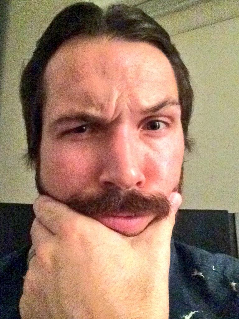 danielcudmore's tweet photo. Little adjustment and I have my Mo! @MovemberCA @Movember http://t.co/zKw2fWT86g